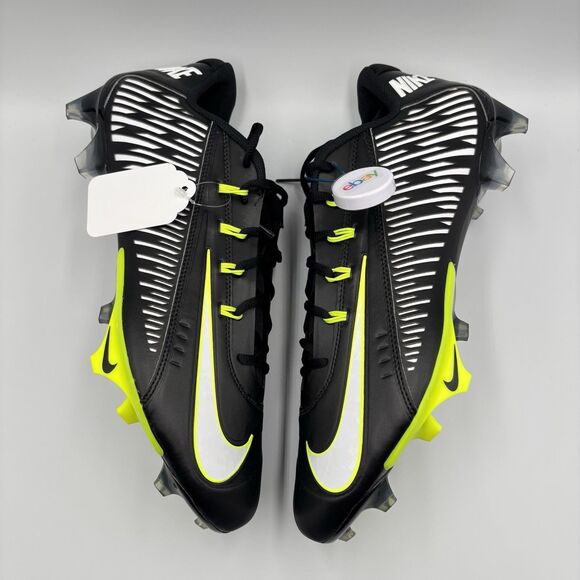 Mens Size 14 Nike Vapor Edge 360 VC Football Cleats Black Volt Carbon DO6294-001 main image 7